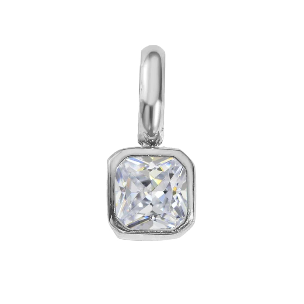 Square Birthstone Pendant