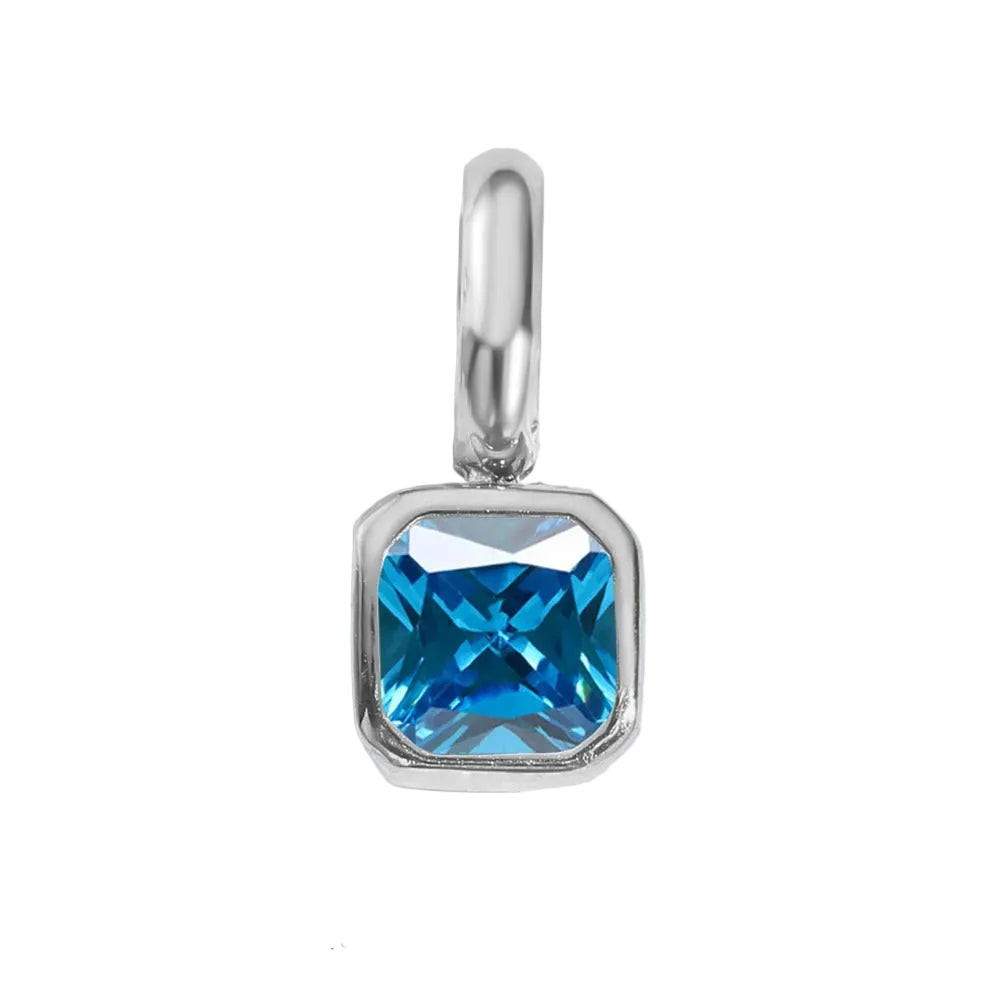 Square Birthstone Pendant