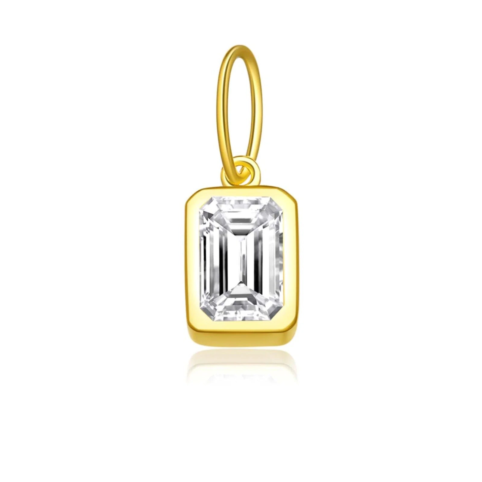 Rectangular Birthstone Pendant