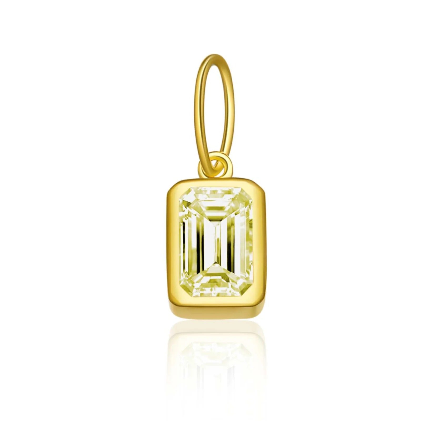 Rectangular Birthstone Pendant