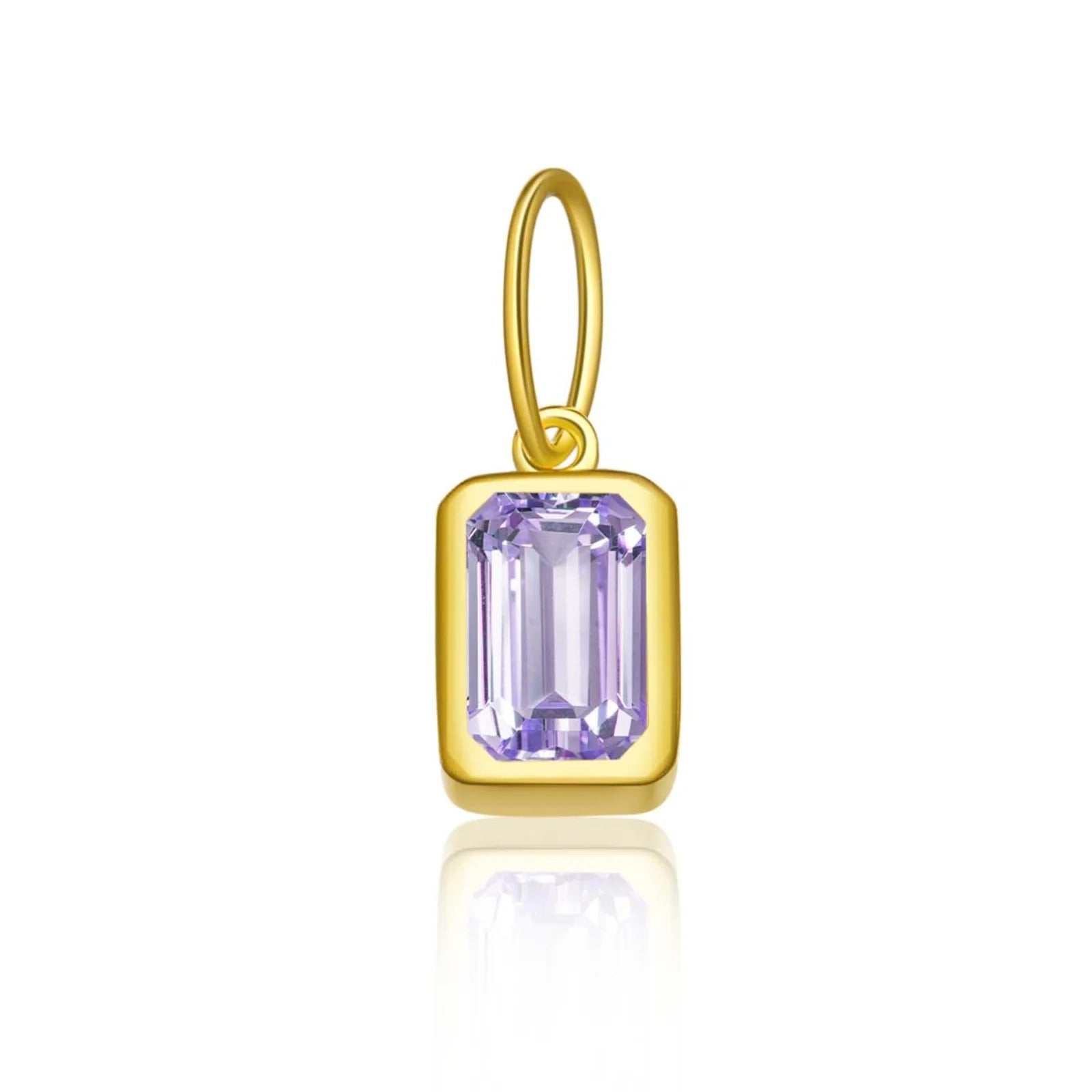 Rectangular Birthstone Pendant