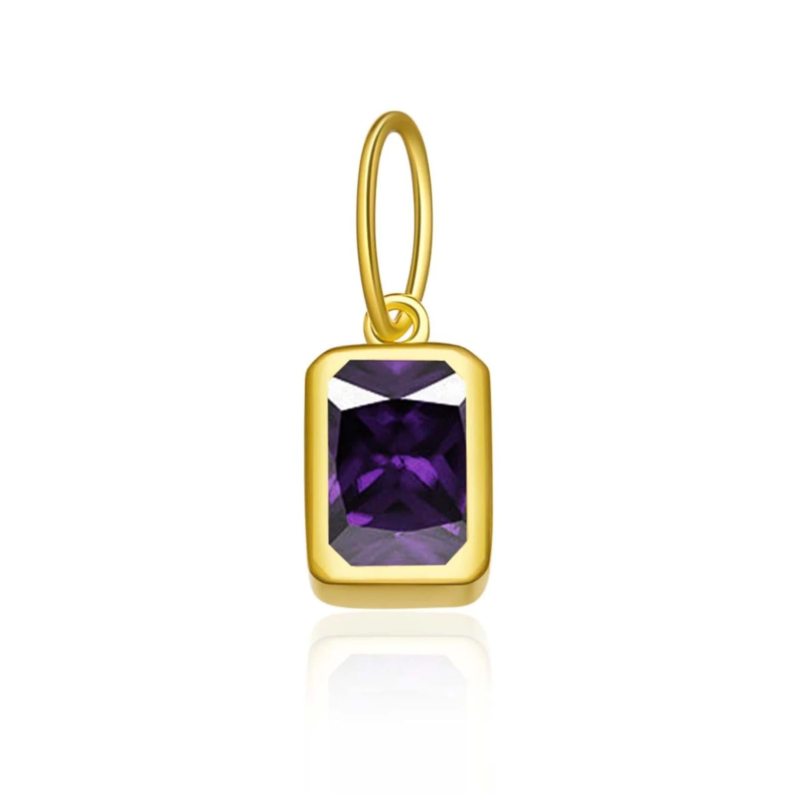 Rectangular Birthstone Pendant