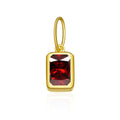 Rectangular Birthstone Pendant