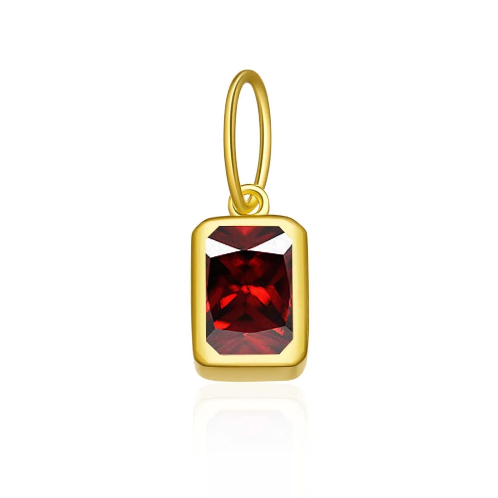 Rectangular Birthstone Pendant