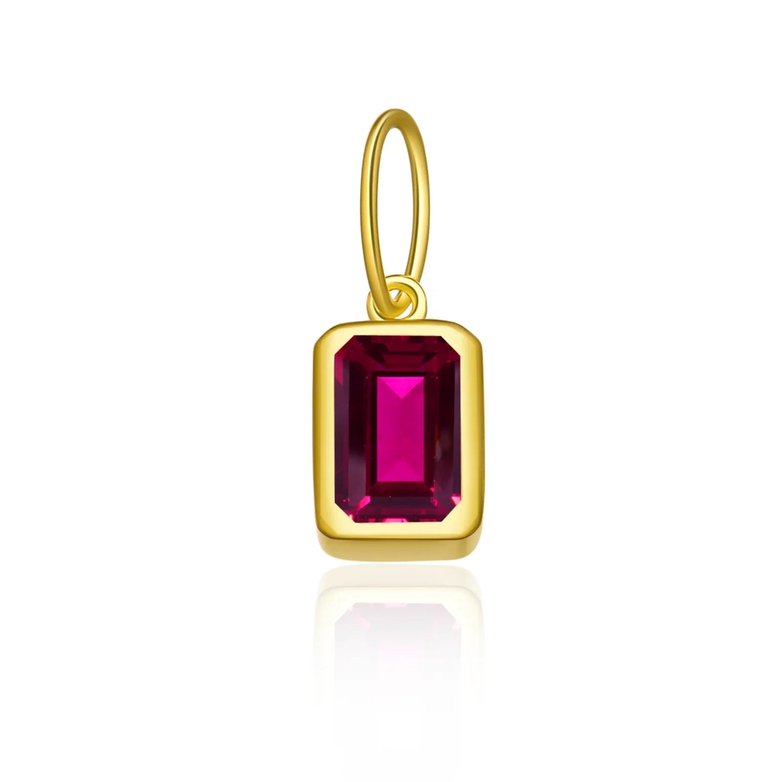 Rectangular Birthstone Pendant