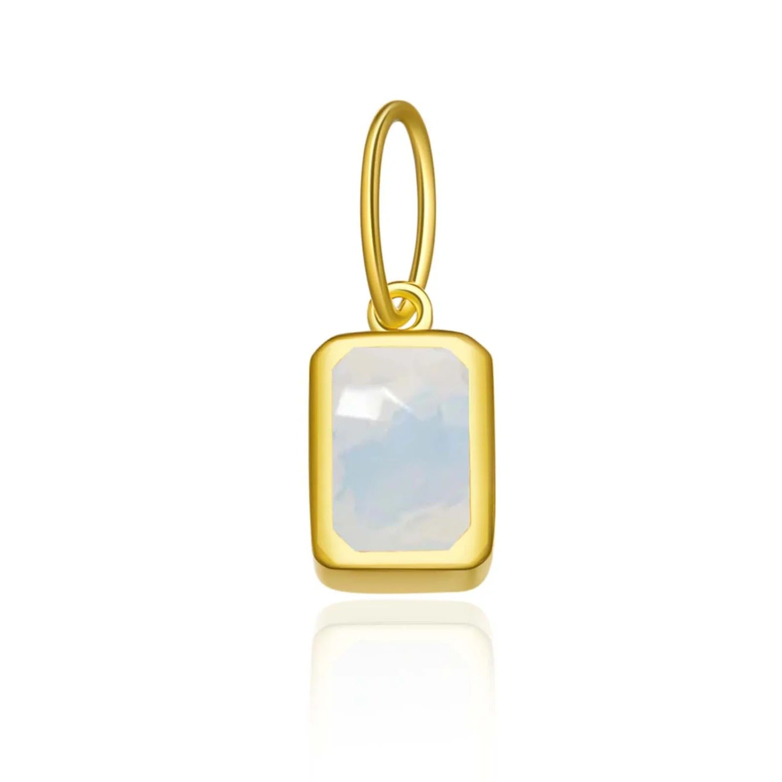Rectangular Birthstone Pendant