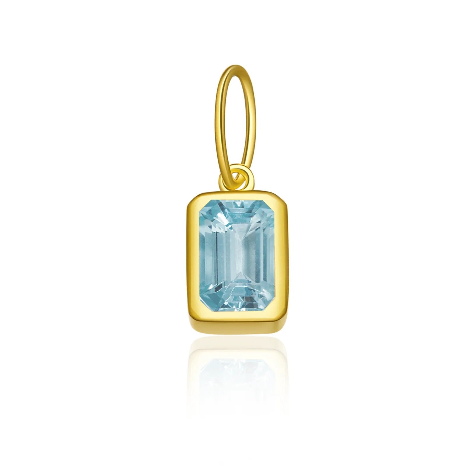 Rectangular Birthstone Pendant