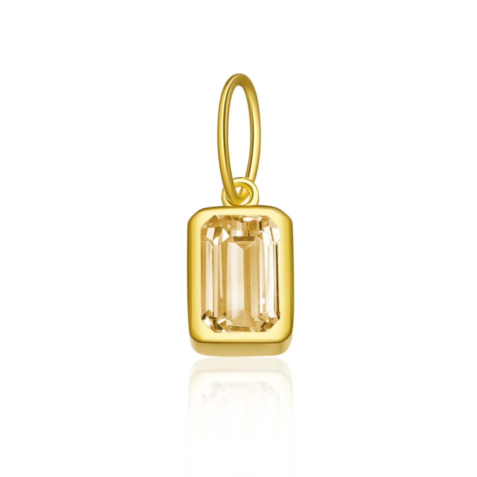 Rectangular Birthstone Pendant