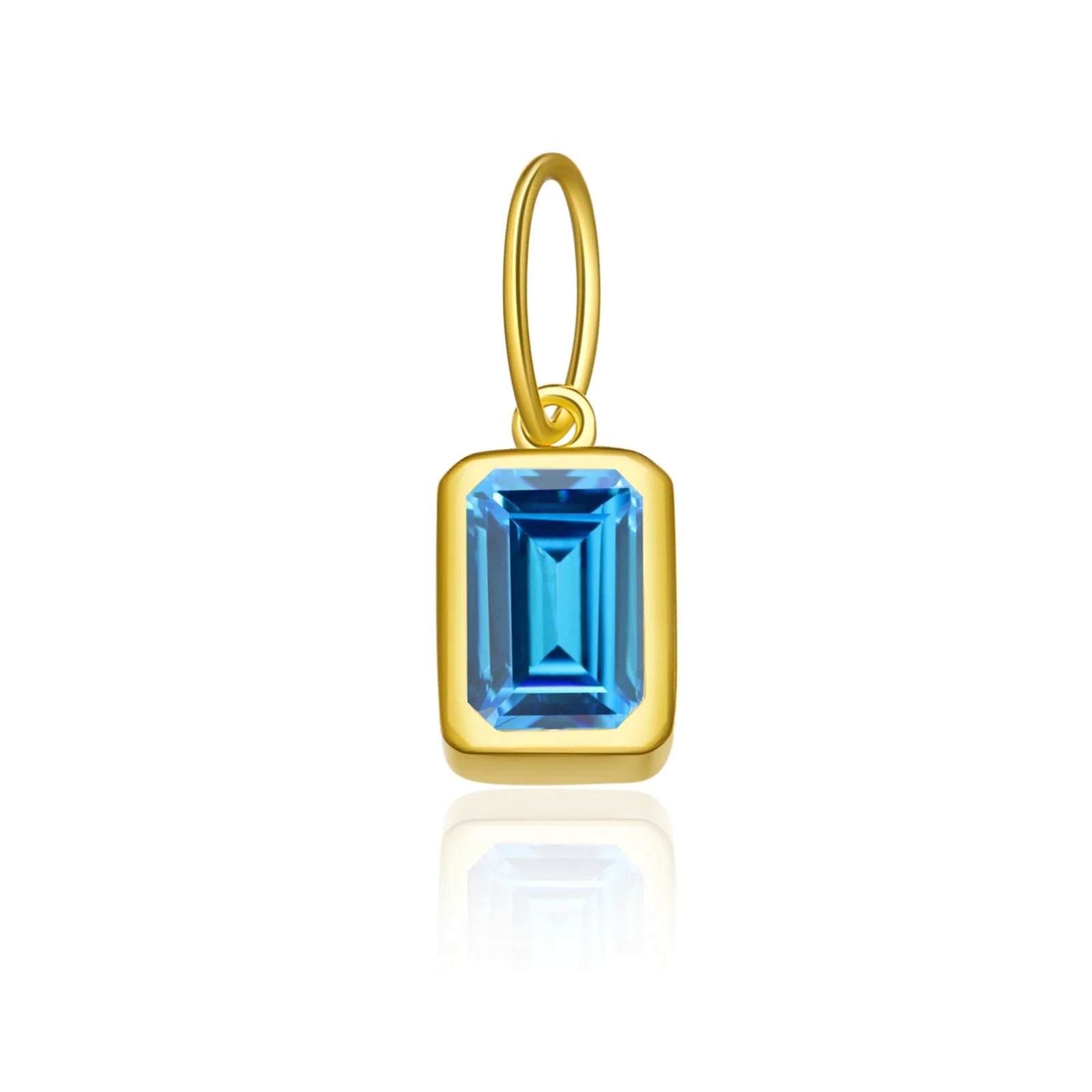 Rectangular Birthstone Pendant