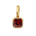Square Birthstone Pendant