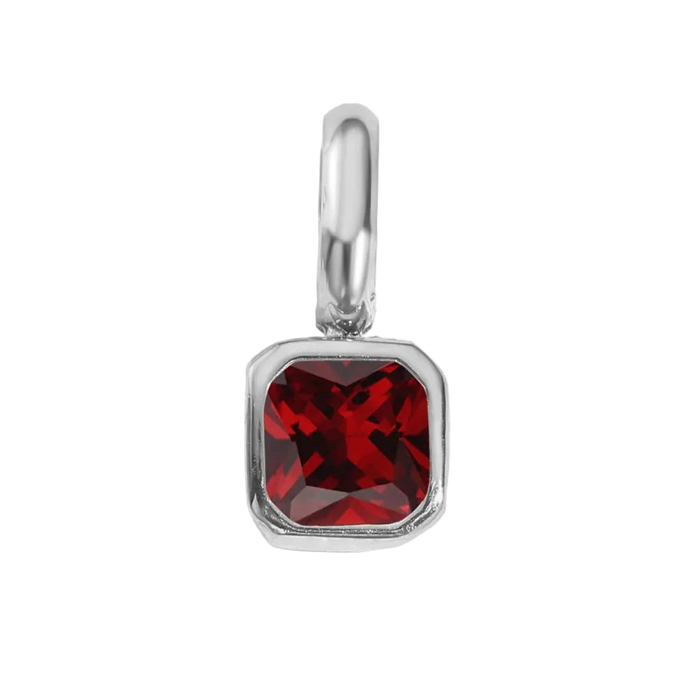 Square Birthstone Pendant