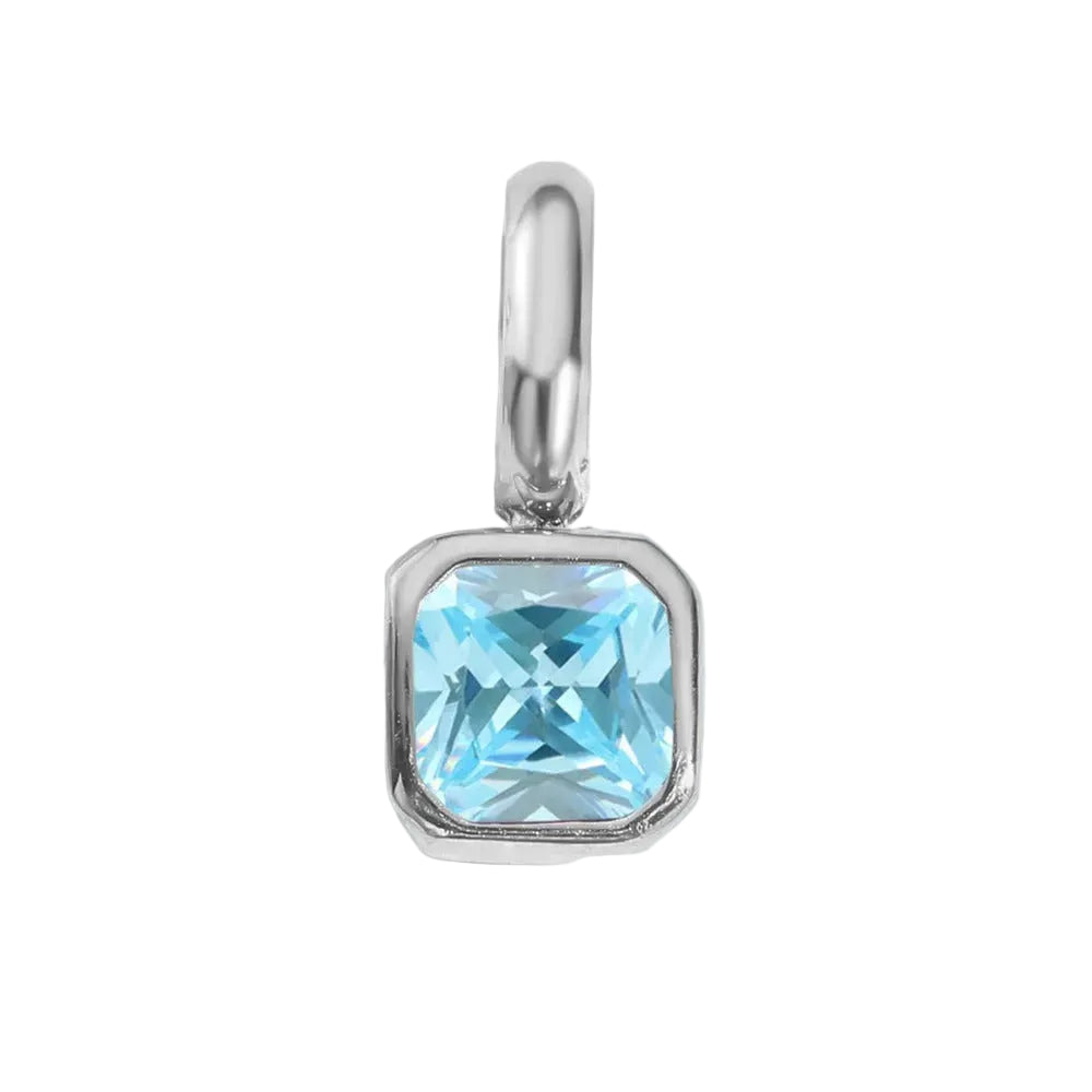 Square Birthstone Pendant