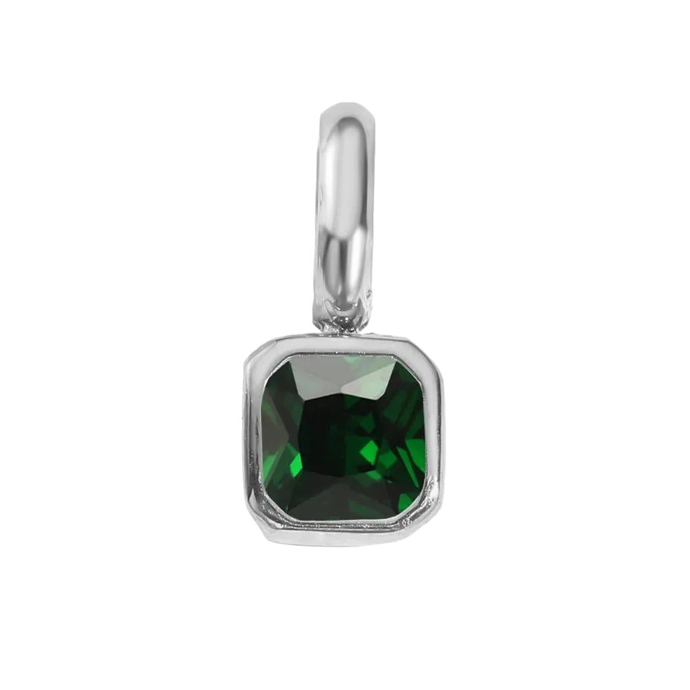 Square Birthstone Pendant