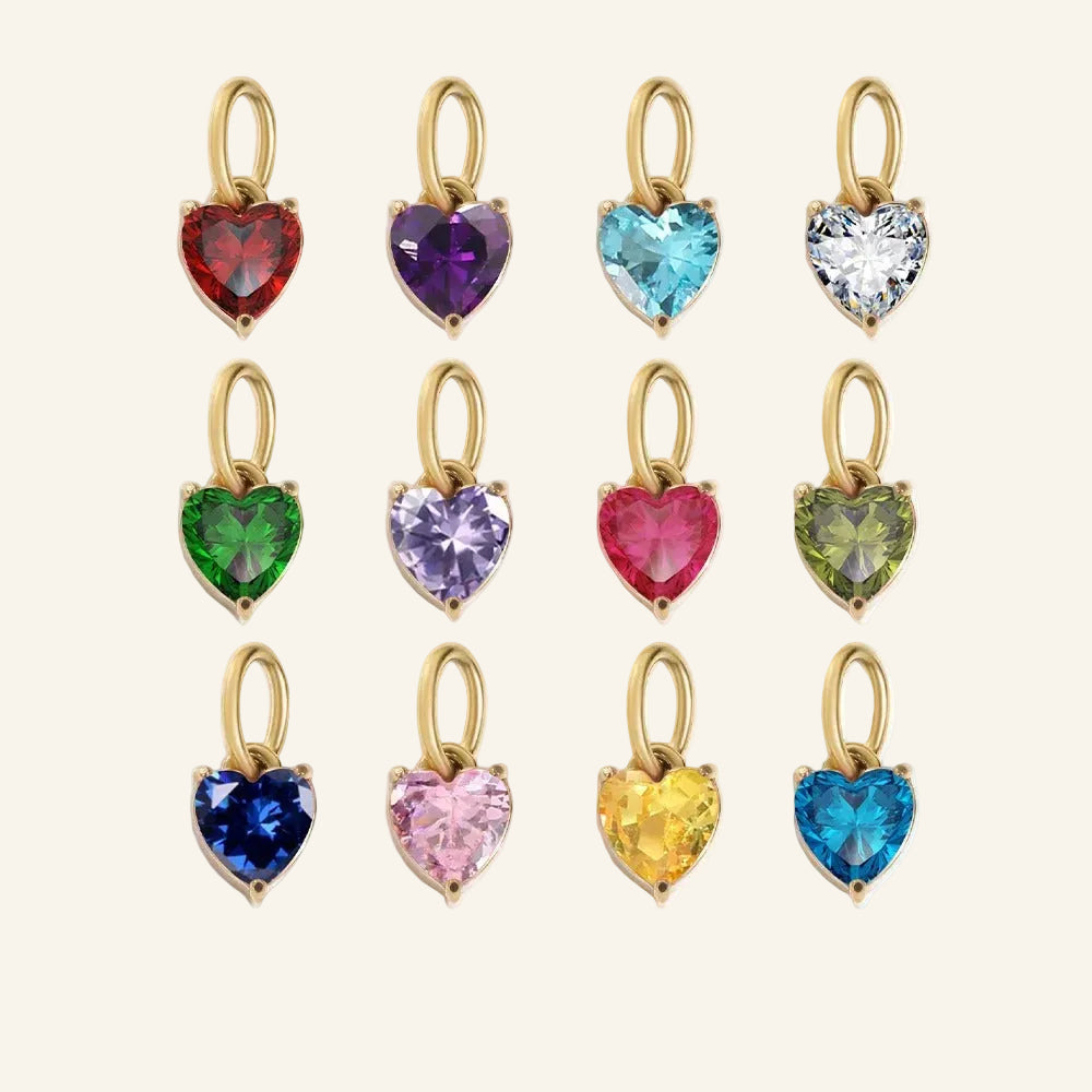 Heart Birthstone Pendant