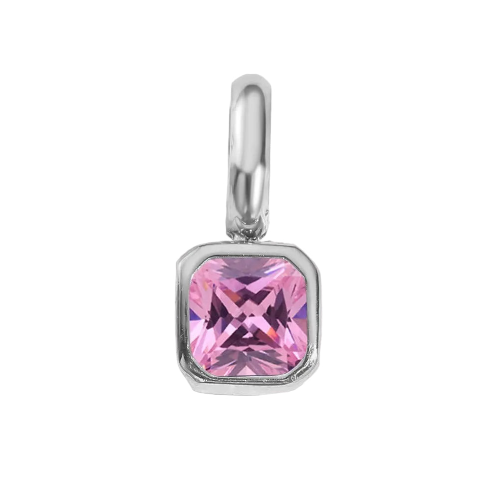 Square Birthstone Pendant
