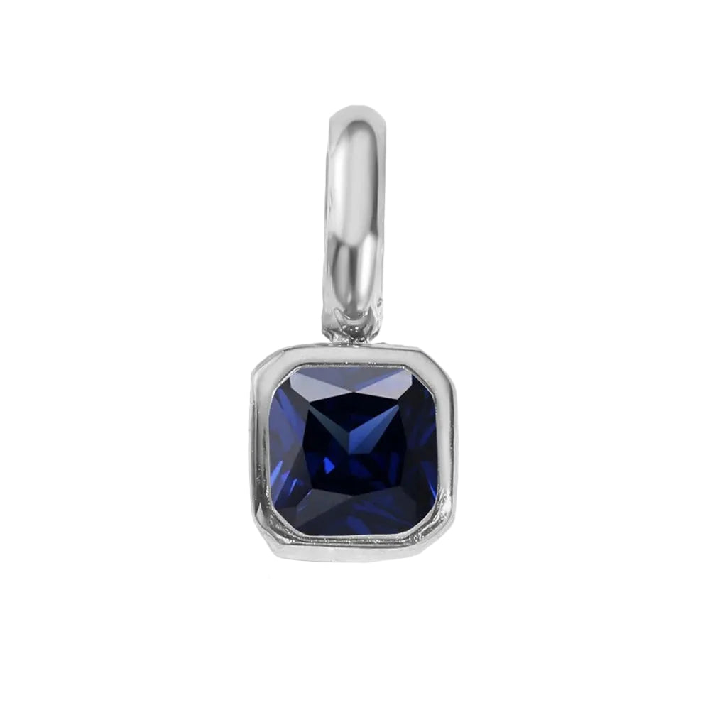Square Birthstone Pendant