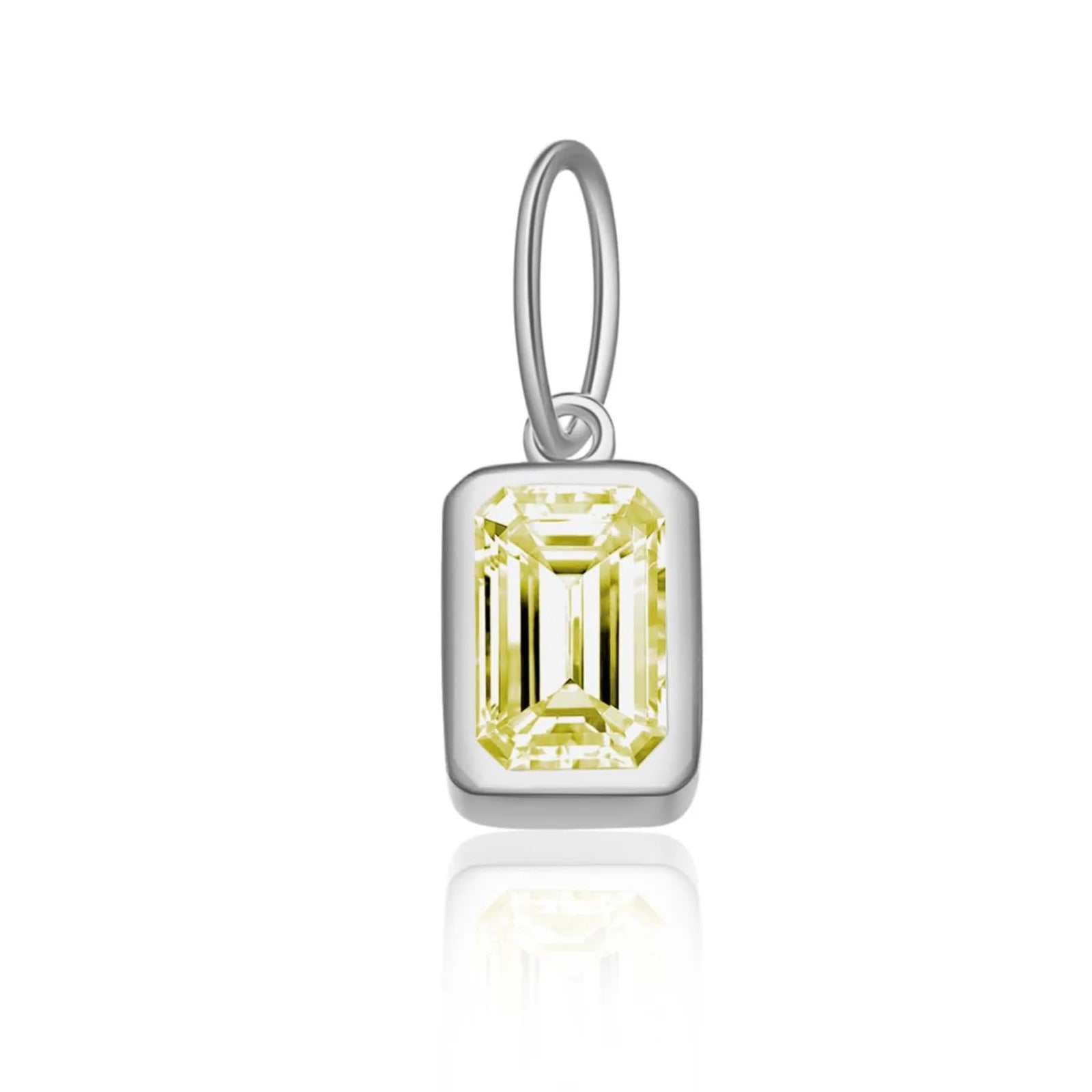 Rectangular Birthstone Pendant