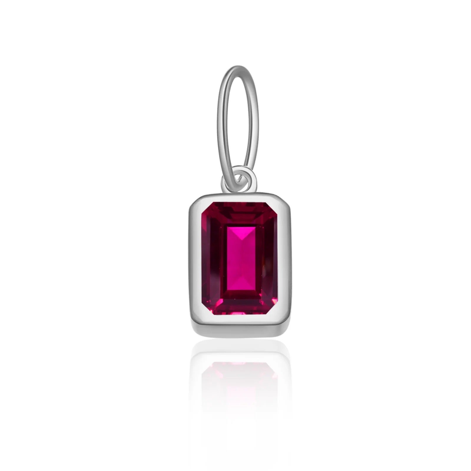 Rectangular Birthstone Pendant