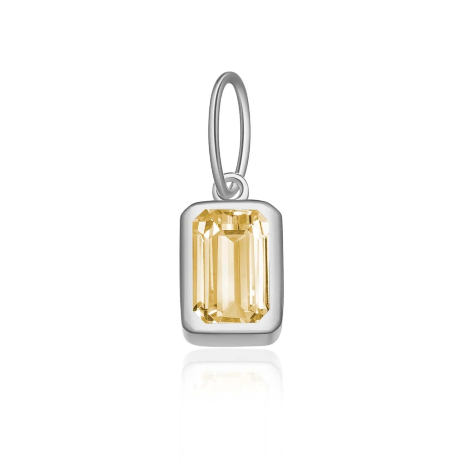 Rectangular Birthstone Pendant