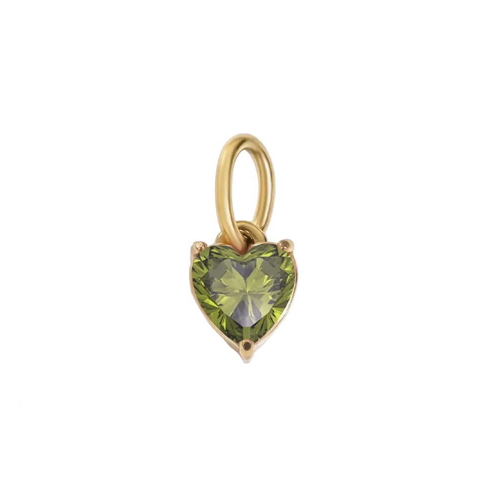 Heart Birthstone Pendant