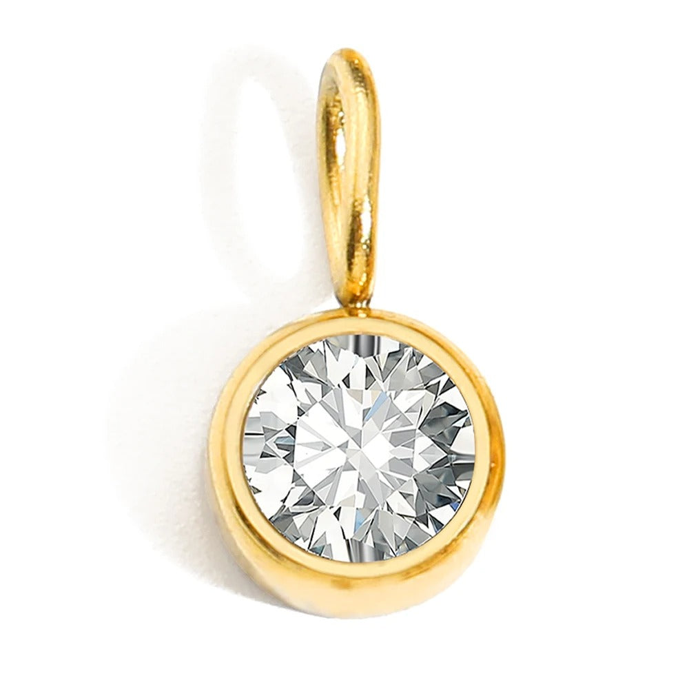 Circular Birthstone Pendant