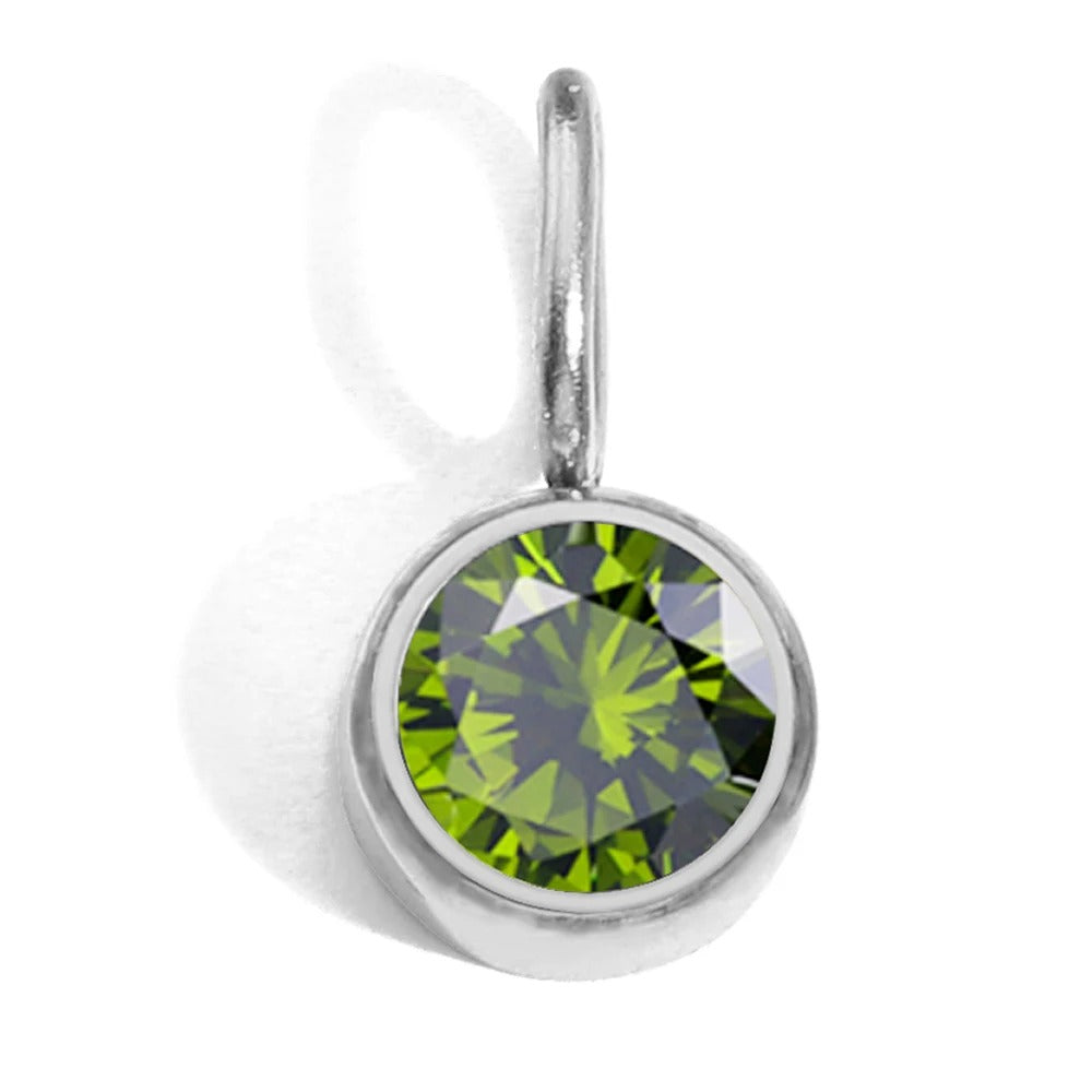 Circular Birthstone Pendant