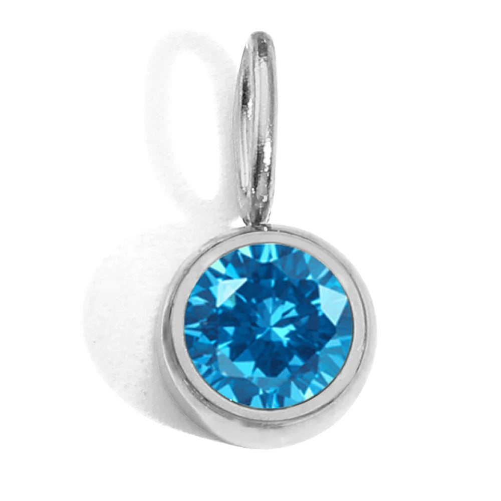 Circular Birthstone Pendant