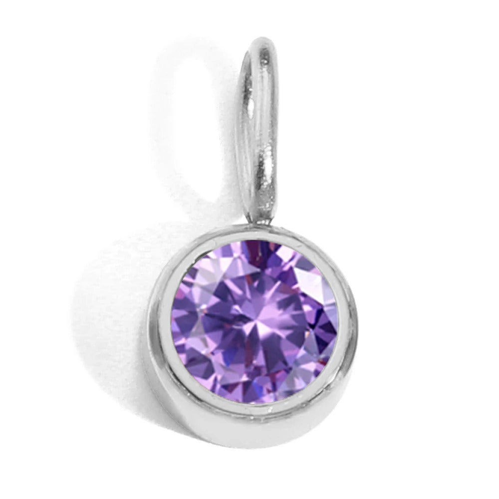 Circular Birthstone Pendant