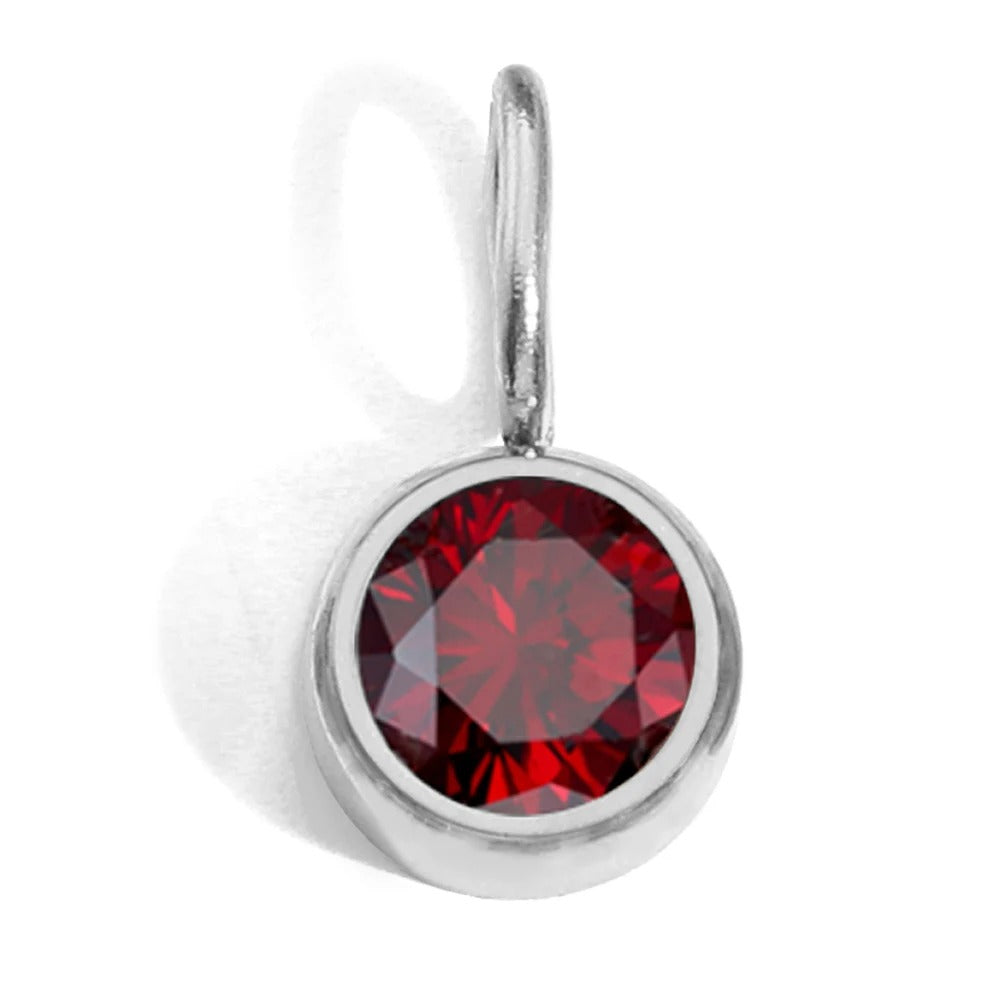 Circular Birthstone Pendant
