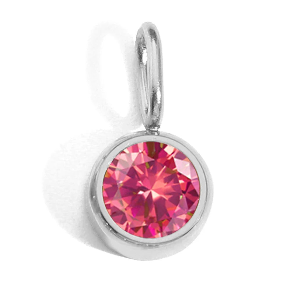 Circular Birthstone Pendant