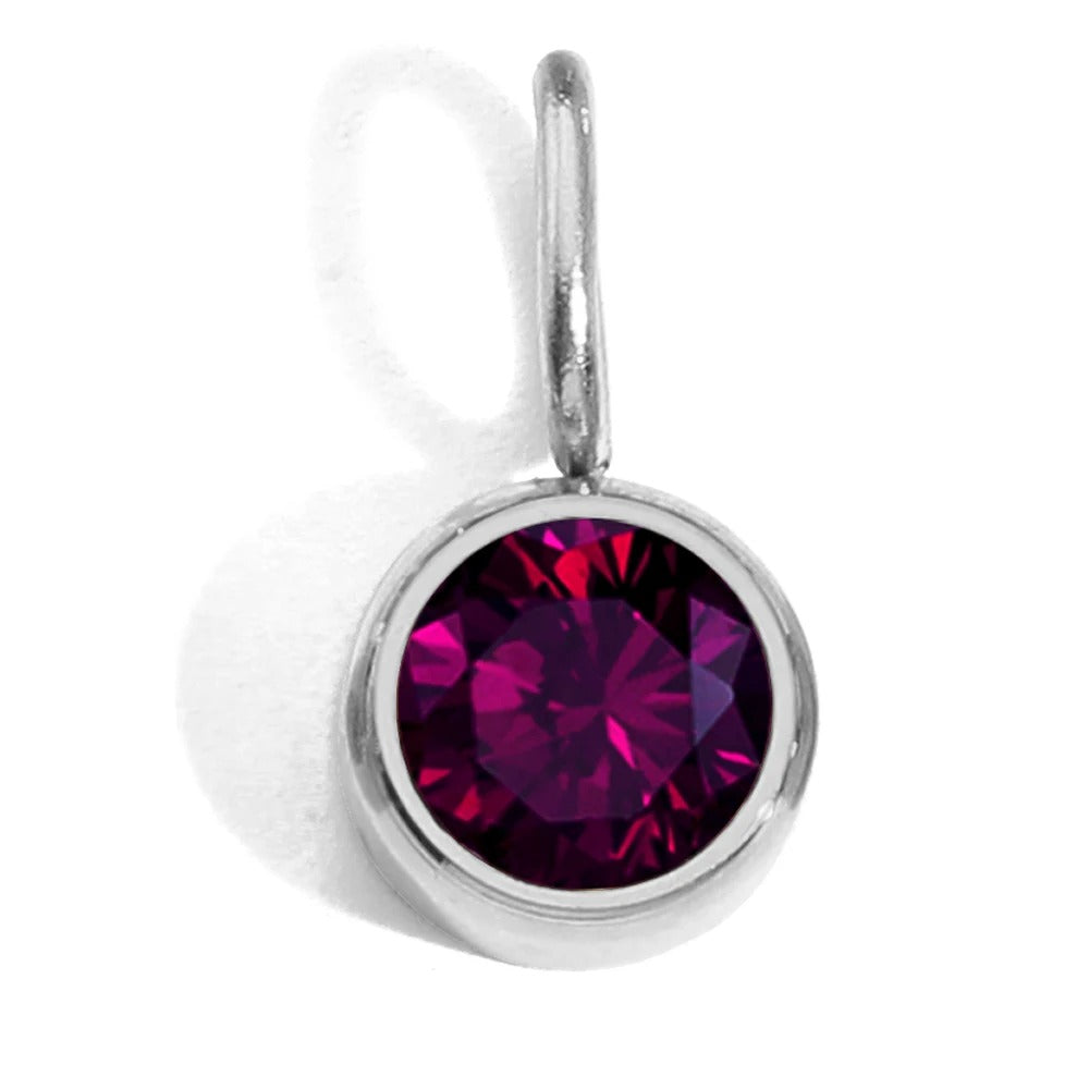 Circular Birthstone Pendant
