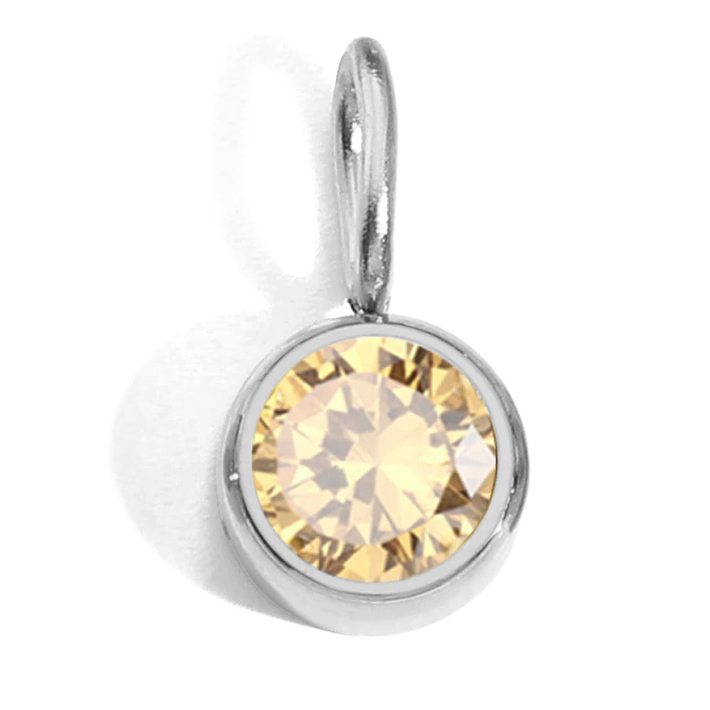 Circular Birthstone Pendant