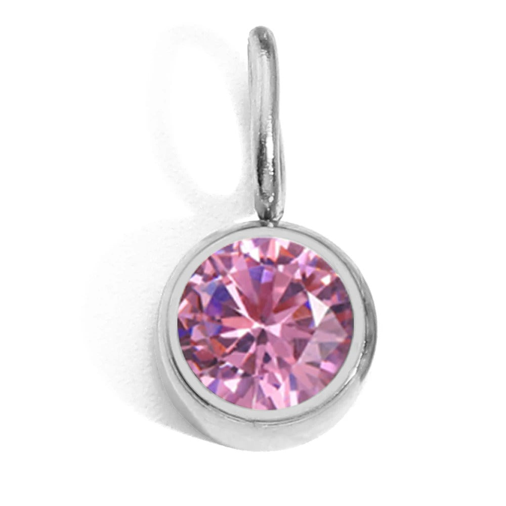 Circular Birthstone Pendant